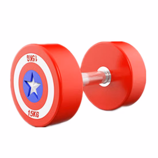 Commercial High Quality PU Dumbbell Urethane Round Head Free Weights Wholesale Kg Lbs Manufacturer Smartfit